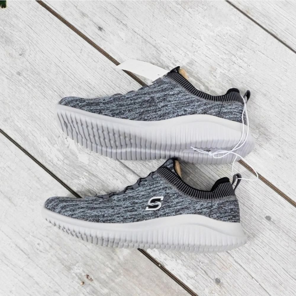 *SOLD* SKECHERS MENS 12 MEMORY FOAM KNIT SNEAKERS - Picture 4 of 7